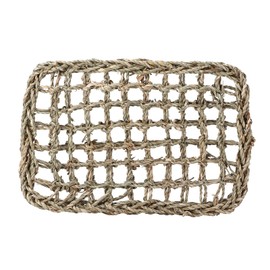 Rabbit Activity Mat, Bunny Chew Toy Seagrass Mat, Pet Cage Protector, Bed Mat for Small Animal Bunny, Chinchilla Hamster