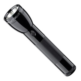 MagLite LED Flashlight Durable Shock Water Resistant 3 D Batteries Black