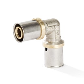 H2O-Flex® 32 Press Fitting Angle 90° for Composite Pipe 3.0 mm Aluminium Composite Multilayer Composite Pipe 32 x 3.0 mm DVGW Pipe