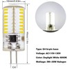 ZHENMING 110V- 130V G4 LED Bulb Dimmable Cool White 6000K