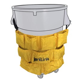 janiLink 44 GAL Trash Barrel Caddy Bag