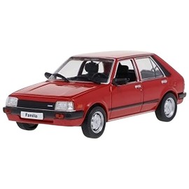 FIRST: 43 1/43 Mazda 323 (Familia) 1980 Red, Overseas Specifications, Finished Product
