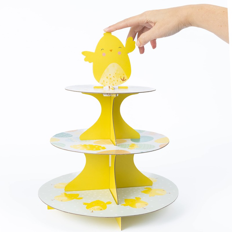 3 Tier Easter Cupcake Stand Muffin 100 Mini Case 10