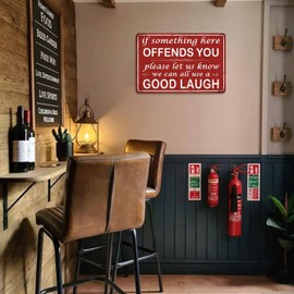 JIMOWANG Funny Bar Vintage Metal Signs for Cafes Bars Pubs Shop Wall Decorative Funny Retro Signs 8 x 12 Inches