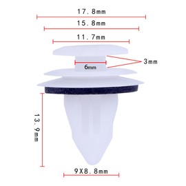 BIUTEFOR Rivets Car Interior Clips 40pcs Door Trim Bumper Clips