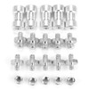 20pcs 1/4" 3/8" Male Thread Converter Thread Adapter Screws Widely
