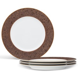 Noritake Tozan Salad/Dessert Plate, 8 1/4", Set of 4 in Brown/White.,