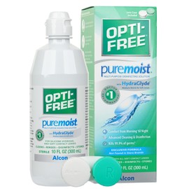 Opti-Free Opti-Free Puremoist Multi-Purpose Contact Lens Cleaning and Disinfecting Solution with Lens Case, 10 FL Oz (Pack of 1)