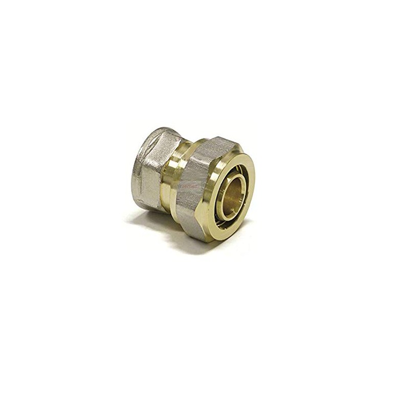 16 mm X 3/4" F Underfloor Heating Straight Connector PERT-AL-PERT