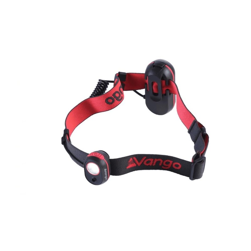 Vango Flux Head Torch, Bright 120 Lumen Headtorch with Comfortable