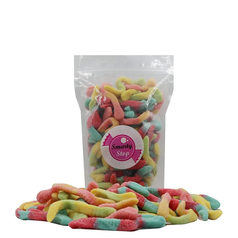 Smarty Stop Gummy Worm Candies (2 Pound (Pack of 1),