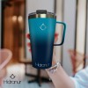 Hidranur Termo Taza Vaso Con Tapa Para Bebida Fría Y