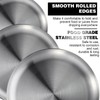 wutfuooo 8 Pieces 12 Inch Pizza Pans Bulk Stainless Steel