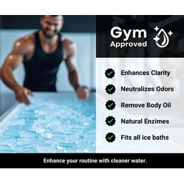 Alaskey All-in-One Cold Plunge Water Treatment – Cleaner, Clarifier, Softener & Stabilizer with Natural Chitosan for Fresh, Crystal-Clear Ice Baths | Advanced Odor Prevention