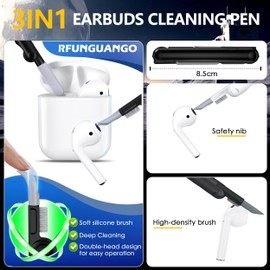 RFUNGUANGO for AirPods 2nd Generation tective case, 2024 New Space-Themed tective case. Compatible with Airpods 1/2 and, [Orange]