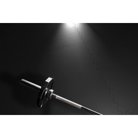 Genaflex Lock Heavy Duty Interlocking Rubber Gym Tiles 8mm Thick X 20" X 20" Super Durable Laminated Protective Exercise Home Gym Flooring Mats (4 - Corner Tiles, Black)