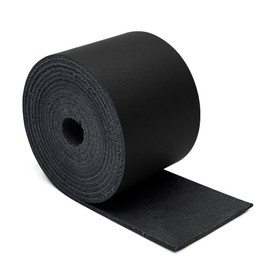 JinRuiKJ Correa de piel de grano superior - Tiras de piel negro de 2 pulgadas de ancho 72 pulgadas de largo, muy adecuada para proyectos de manualidades y manualidades, cuerdas de tracción, correas de bolsa, asas de muebles