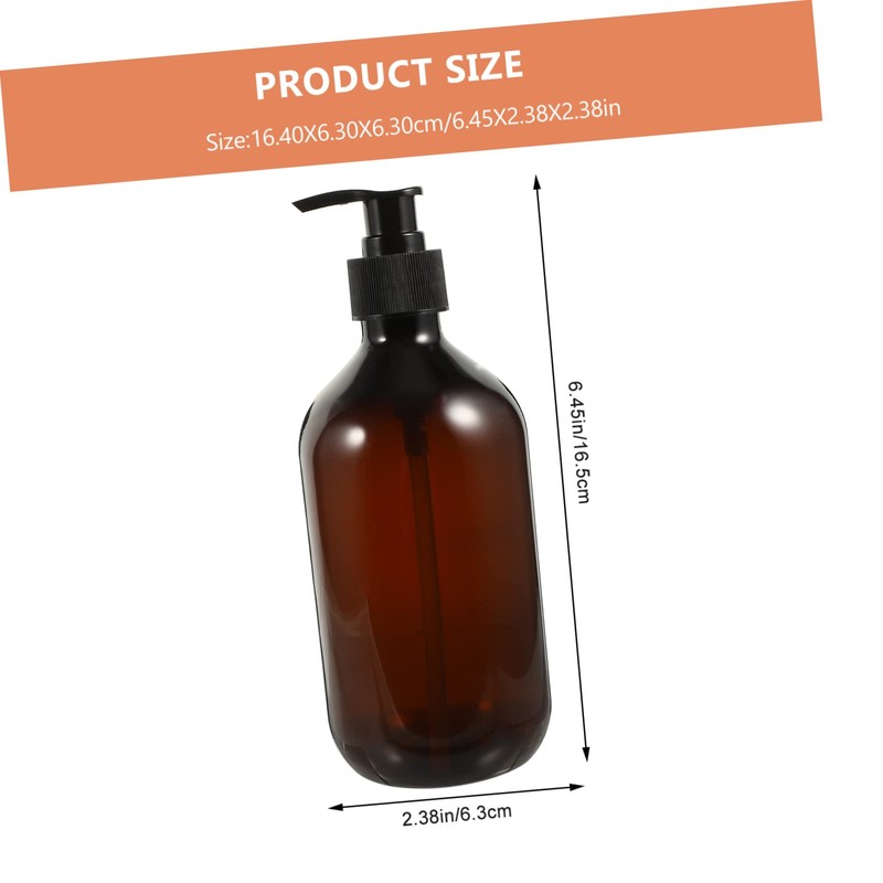 DOITOOL Plastic Squeeze Bottles Refillable Shampoo Containers Pump for Home