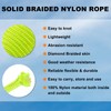HARFINGTON Solid Braid Nylon Rope 3/8 Inch 100 Ft Multipurpose
