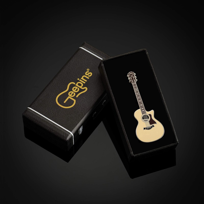 Geepins Enamel Guitar Pins, Metal