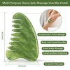 Multipurpose Jade Green Handmade Massage Comb Full Relaxing Massage Scalp