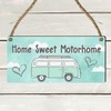 "Home Sweet Motorhome" Sign - Charming Campervan Plaque for RV
