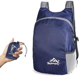 Ultra Lightweight Foldable Backpack,Small Hiking Rucksack,Durable Lightweight Packable Backpack for Men Women,for Outdoor (Dark Blue)
