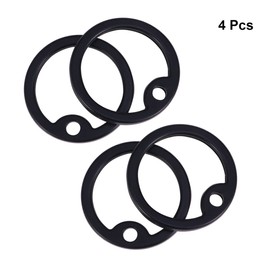 iplusmile 8 STÜCKE Militärische Dog Id Tag Gummi für Militärhund Marke Silikon Dogtag Schallspieler (Schwarz)