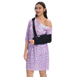 AprBark Women's Post Surgery Hospital Gown C Magnetic Shoulder Closures, Side Snaps, Pockets, Ruched Bust Adaptive Recovery Dress
