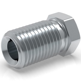 100 x Screw Connection 3/8 Inch x 24 for Brake Line 4.75 mm Flange E Type S Professional Connector DIN/ISO 1651 Compliant