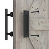 SMARTSTANDARD Heavy Duty 12" Pull and Flush Barn Door Handle