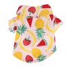 Dog Fruit Print Shirt Breathable Cool Fashionable Cute Pet Clothes
