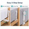 Estate & Co. 4 Pack Adjustable Bed Sheet Holders for