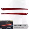 HDBUBALUS Rear Saddlebag Red LED Side Marker Light For Harley