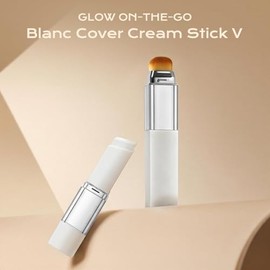 Base de maquillaje que cambia de color con Volufiline – Base de maquillaje hidratante corrector de doble extremo con cepillo integrado, portátil para 