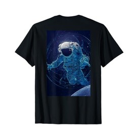 Futuristic Astronaut Floating in Space T-Shirt
