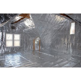 1000 sqft Reflective NASA Radiant Barrier Attic Foil Insulation 25.5" perforated