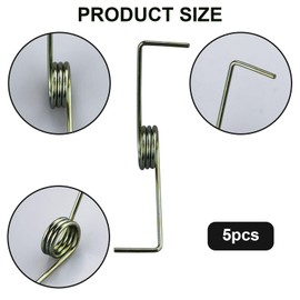 Pack of 5 Metal Tension Spring Bronze Tone Steel Compression Spring Secateurs Accessories Tool Trolley Jack Hydraulic Handle Thickening Torsion Spring Replacement Parts Car Repair Tool Parts