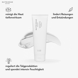 Nutridome - Creamy Face Wash Gel with Allantoin 120 ml - Cleansing and Moisturising, For All Skin Types, Facial Cleansing, Cleansing Gel, Facial Deep Cleansing, Daily Care