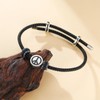 Dreamtimes Peace Symbol Bracelet for Men Women Hand Made Rope