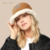 CHOK.LIDS Reversible Fur Bucket Hat Elegant Fuzzy Bucket Hat Corduroy