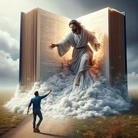 Jesus Christ Cross Stitch Kits for Adults Beginner,Book Counted Cross Stitch Kits Printed Stitching Cute Patterns Dimensions Needlepoint Art Crafts Embroidery Kits for Adults Beginners