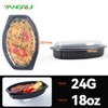 YANGRUI To Go Containers, Shrink Wrap 30 Pack 18oz Leak