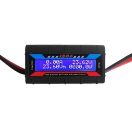 LoveDeal 150A High Precision Power Analyzer Voltage Amp Meter, Watt Meter, Wattmeter Tester Monitor with Real-time Reading LCD Backlight Screen for RC, Battery, Solar, Wind Power, Ebike (100V)