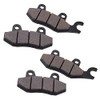 Sollon Brake Pads Front and Rear for Kawasaki EX250 Ninja 250R 2008-2012 EX300 EX 300 Ninja 300 2013-2016/ Kawasaki KVF750 Brute Force/ 650 KL650 Klr650 2008-2016