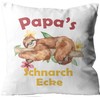 WarmherzIch Papas Schnarchecke Cushion Cover without Filling 45 cm Cotton