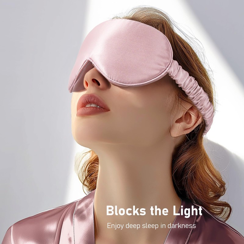 LitBear 100% 22 Momme Mulberry Silk Sleep Mask - 3D