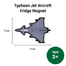 Typhoon Fighter Jet Aircraft Fridge Magnet - Iconic Plane Aviation Souvenir gift with custom design