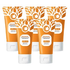 Gel de exfoliación naranja, limpieza profunda LF16-35, exfoliador facial hidratante para todos los tipos de piel (5PC)
