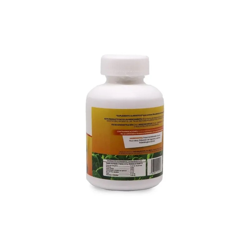 Suplemento Alimenticio Tabletas Nopal Deshidratado Naro Sabor Natural 350 Pzas